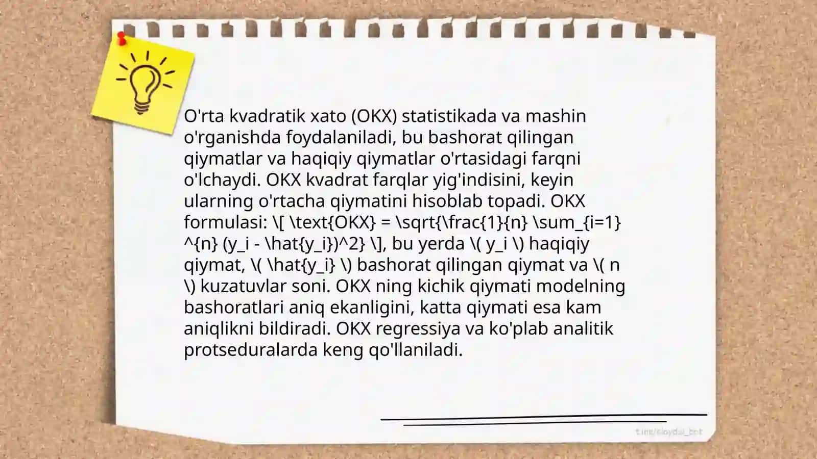 Arifmetik o'rta miqdor 4