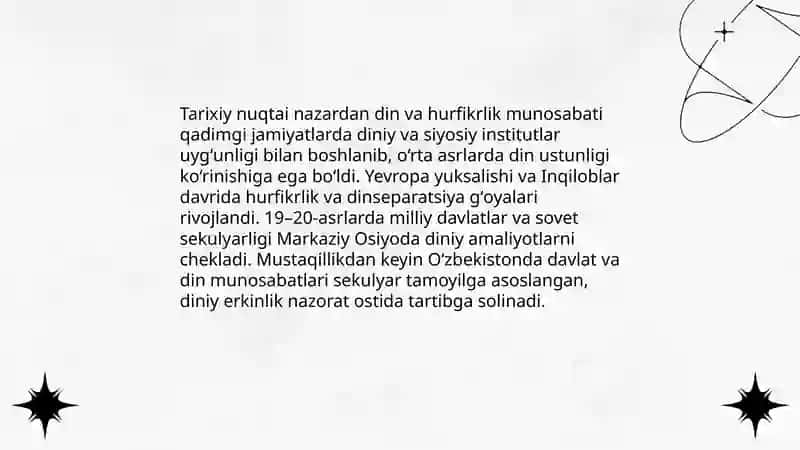 Din va hurfikrlik 4