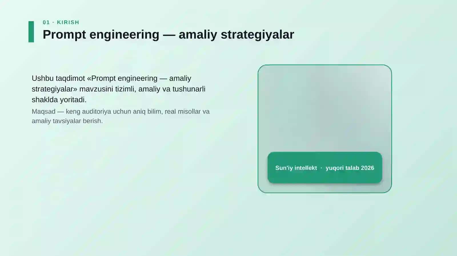 Prompt engineering — amaliy strategiyalar 4