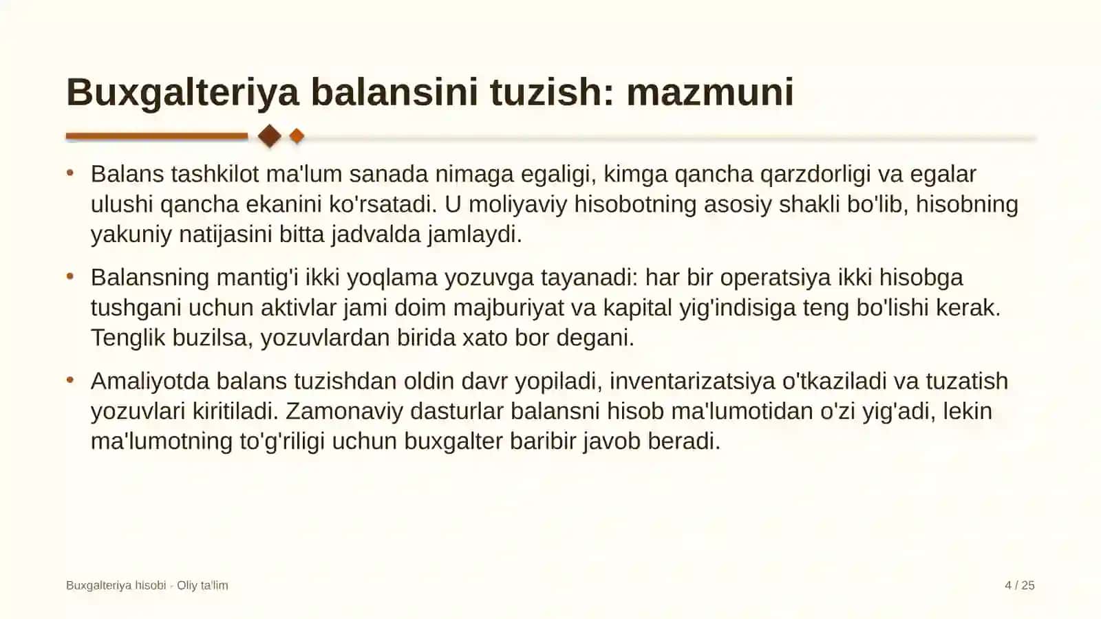 ovchilik turizmida buxgalteriya balansini tuzish 9949 4
