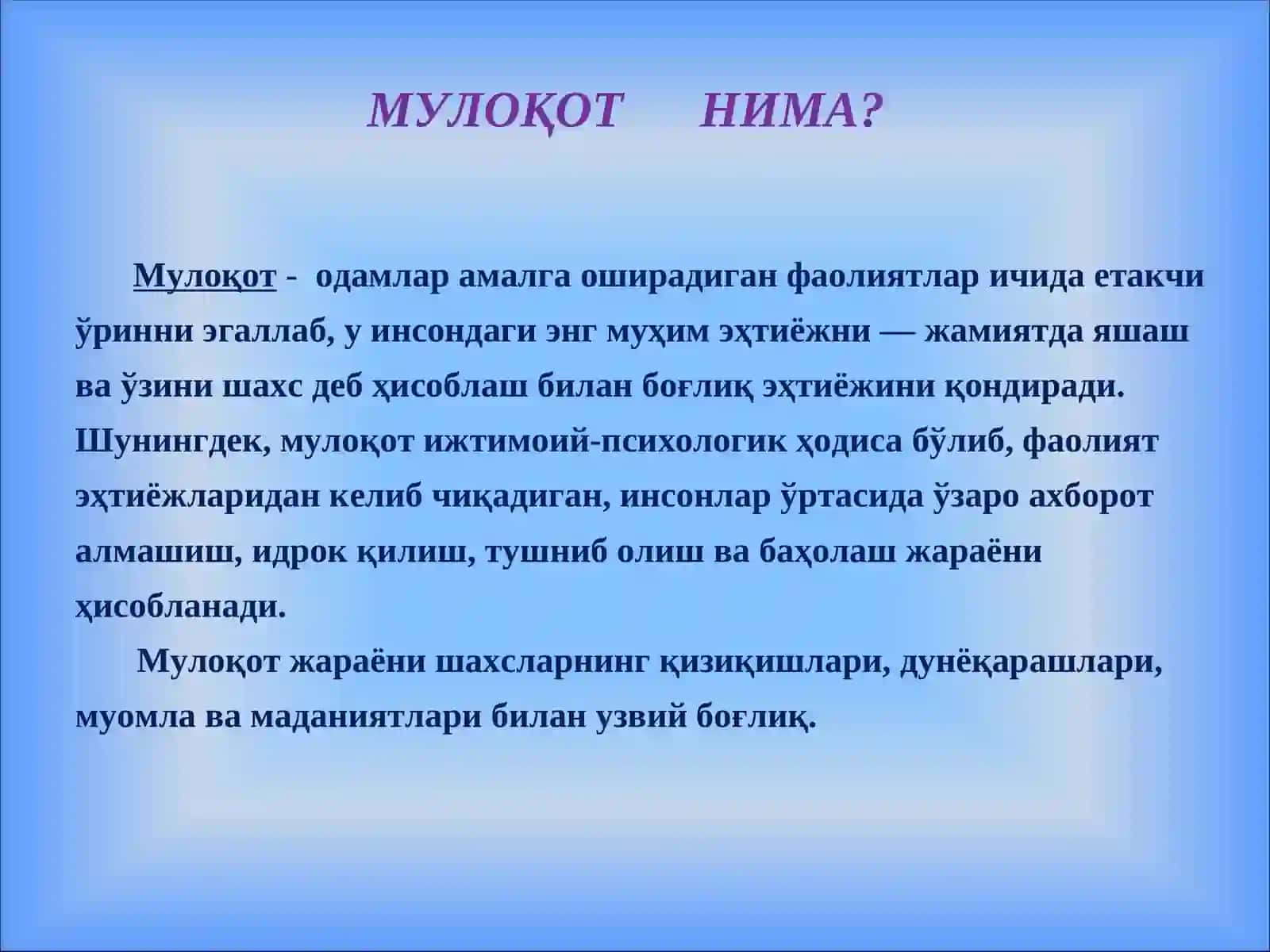 Nizoli muloqot 4