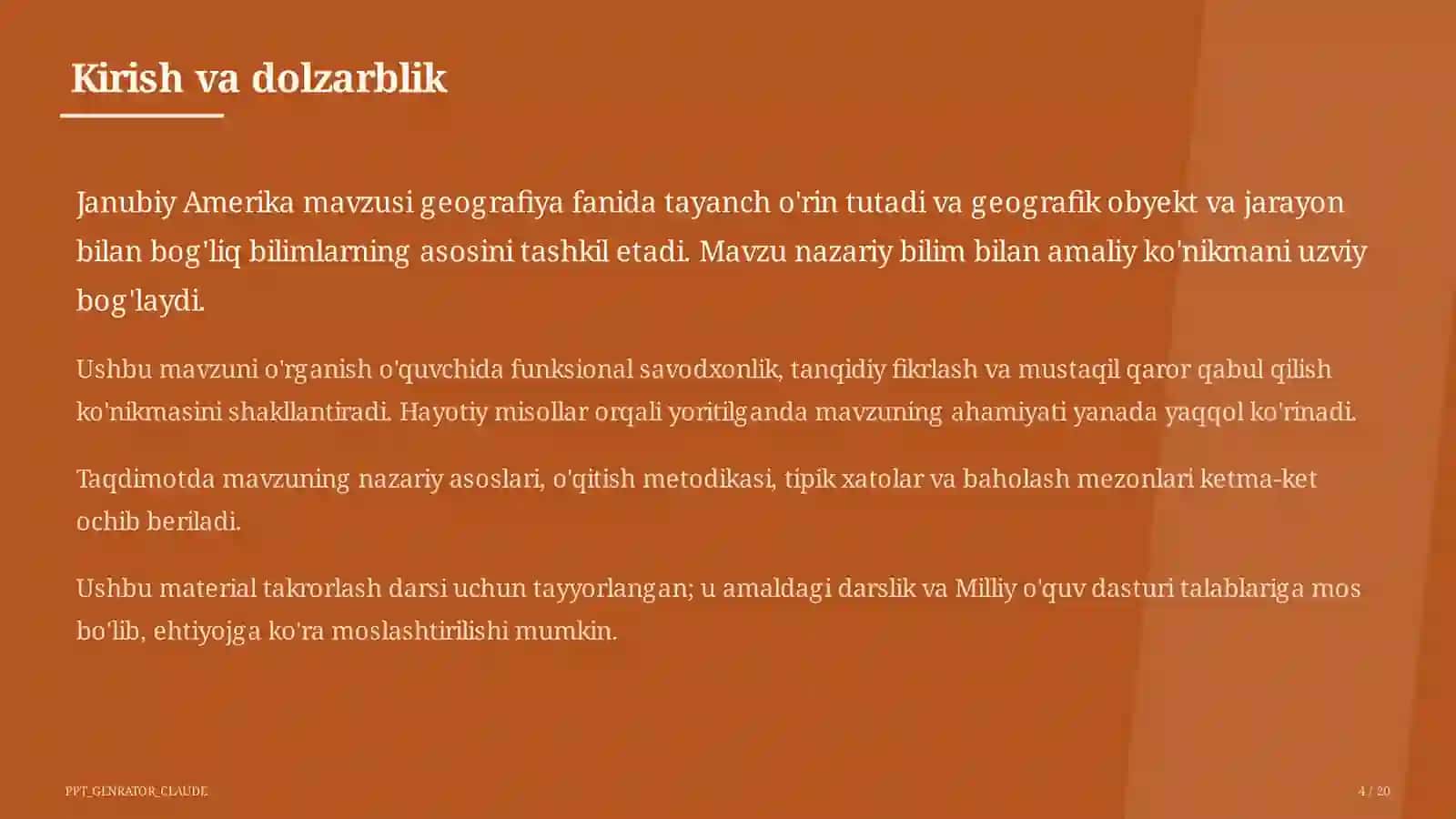 Janubiy Amerika (7-sinf) 4