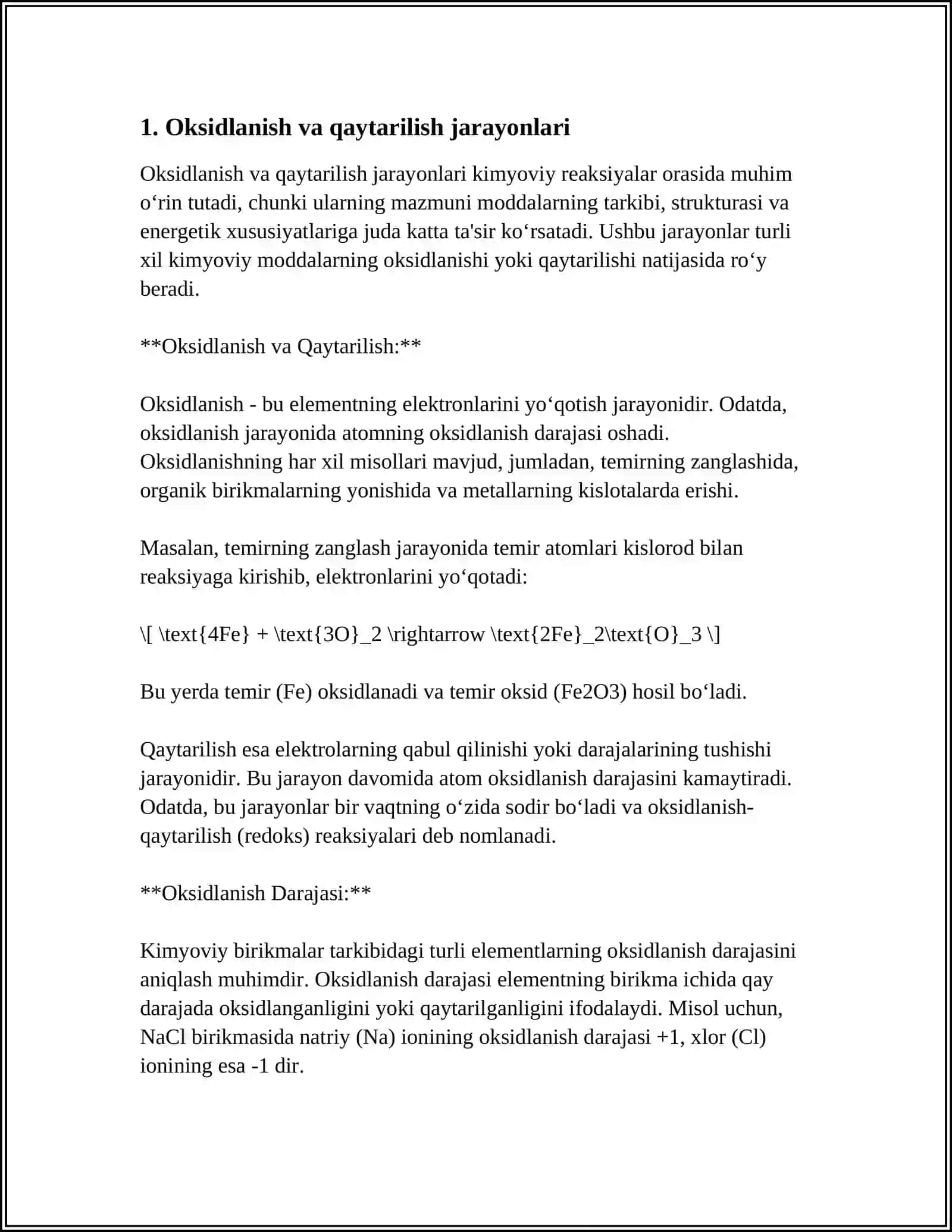 OHAKTOSHDAN OHAK OLISHDA KECHADIGAN FIZIK-KIMYOVIY JARAYONLAR 4