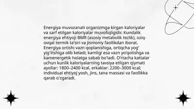 Ratsional ovqatlanish va valeologiya asoslari 4