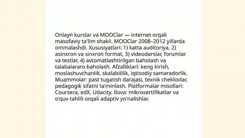 Ta'limni tashkil etishning noan'anaviy shakllari 4