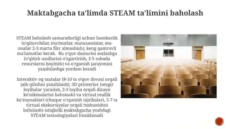 STEAM: Maktabgacha Ta'limda Eng Istiqbolli Texnologiyalar 4