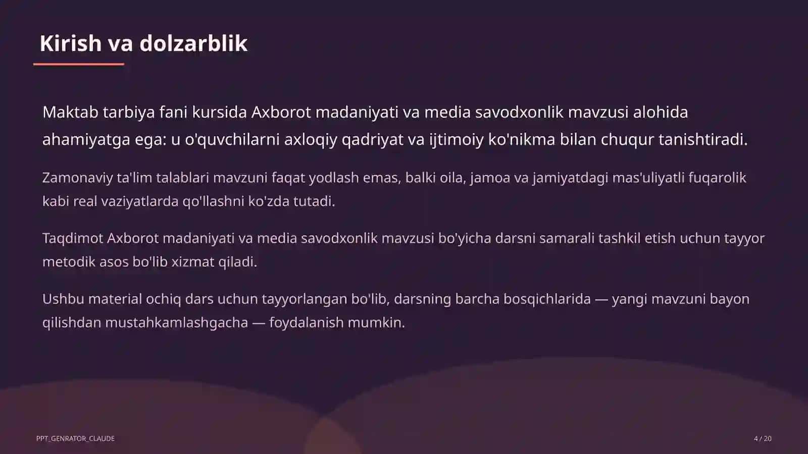 Axborot madaniyati va media savodxonlik (9-sinf) 4