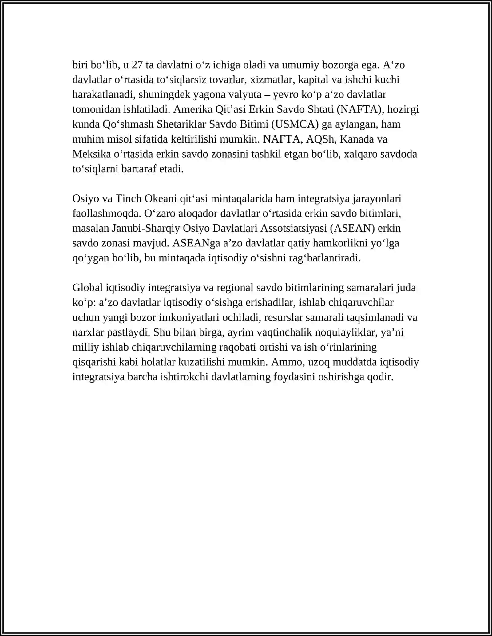 XALQARO BIZNESNING GLOBAL MUHITI 4