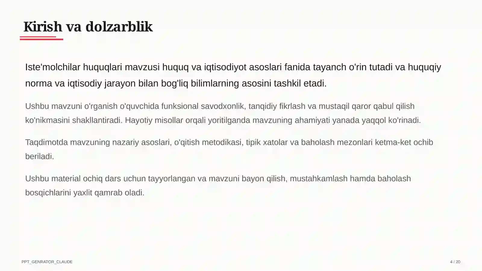 Iste'molchilar huquqlari (10-sinf) 4