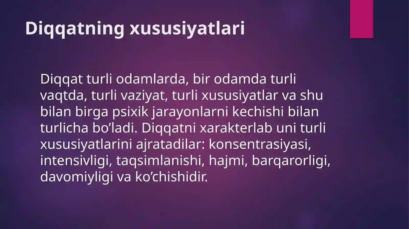 Nutq nuqsoniga ega bolalar diqqati xususiyatlari 4