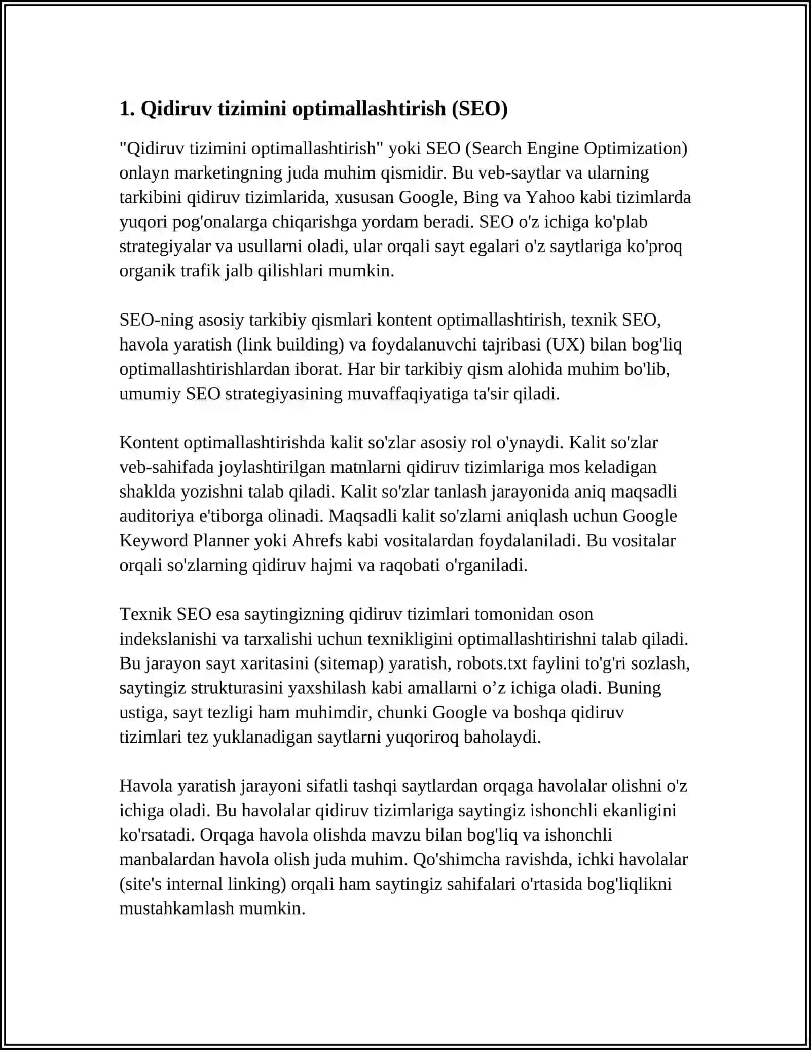 ONLINE MARKETING 4