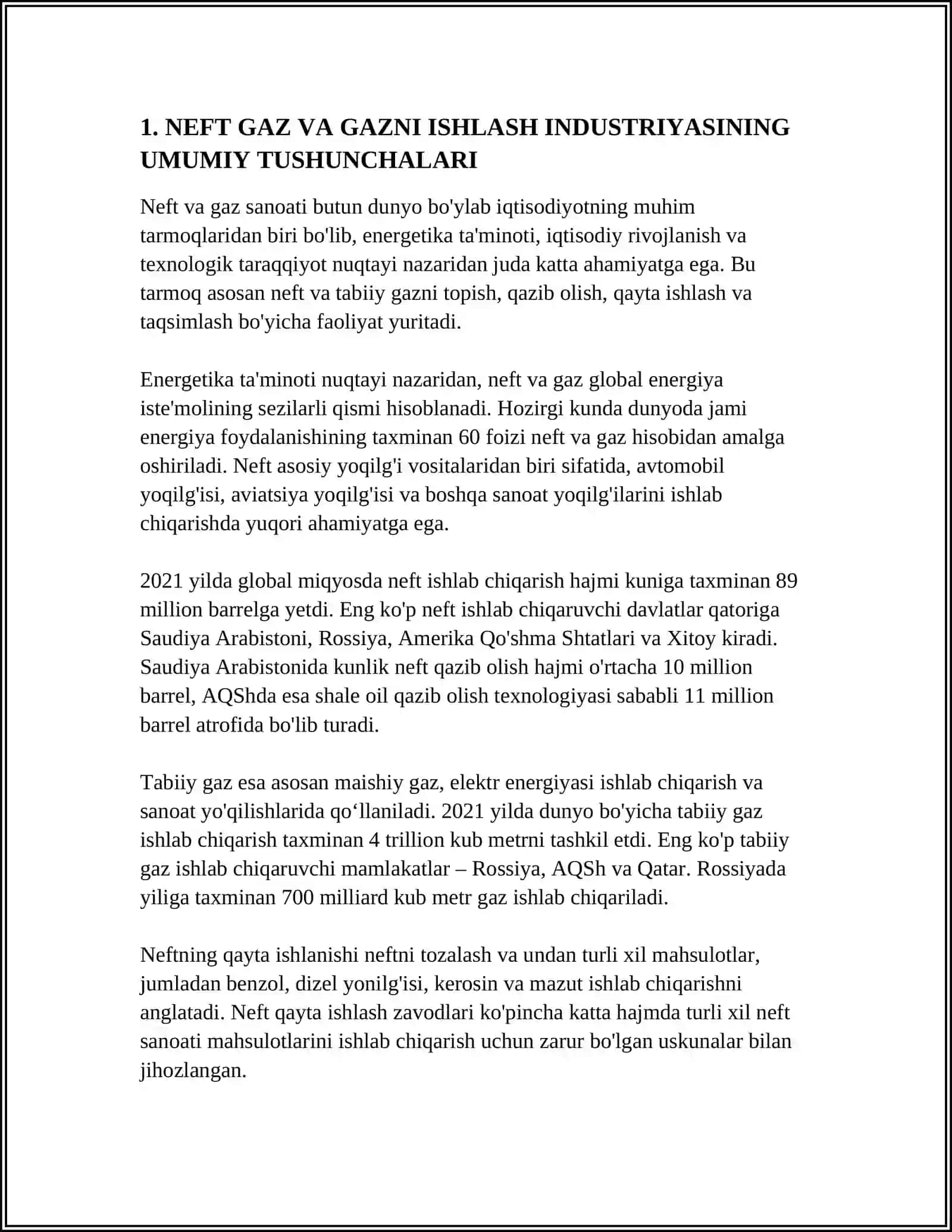 NEFT GAZ VA GAZNI ISHLASH KORXONALARINING TASHKILIY XUQUQIY ASOSLARI 4