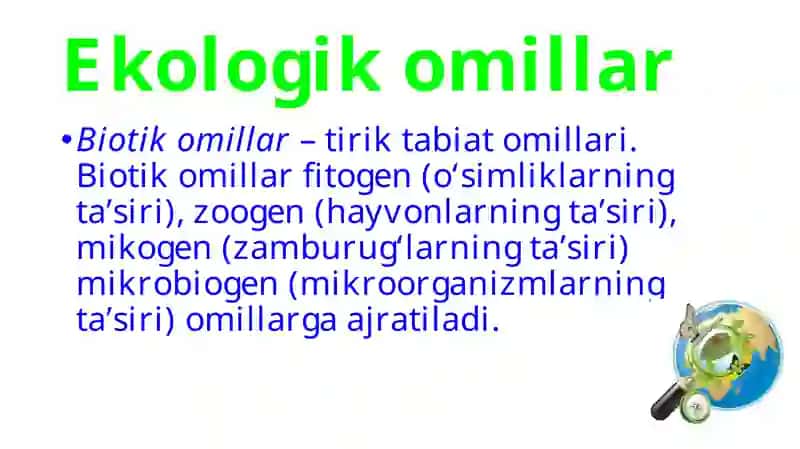 11 – sinf biologiya amaliy mashg’ulot 4
