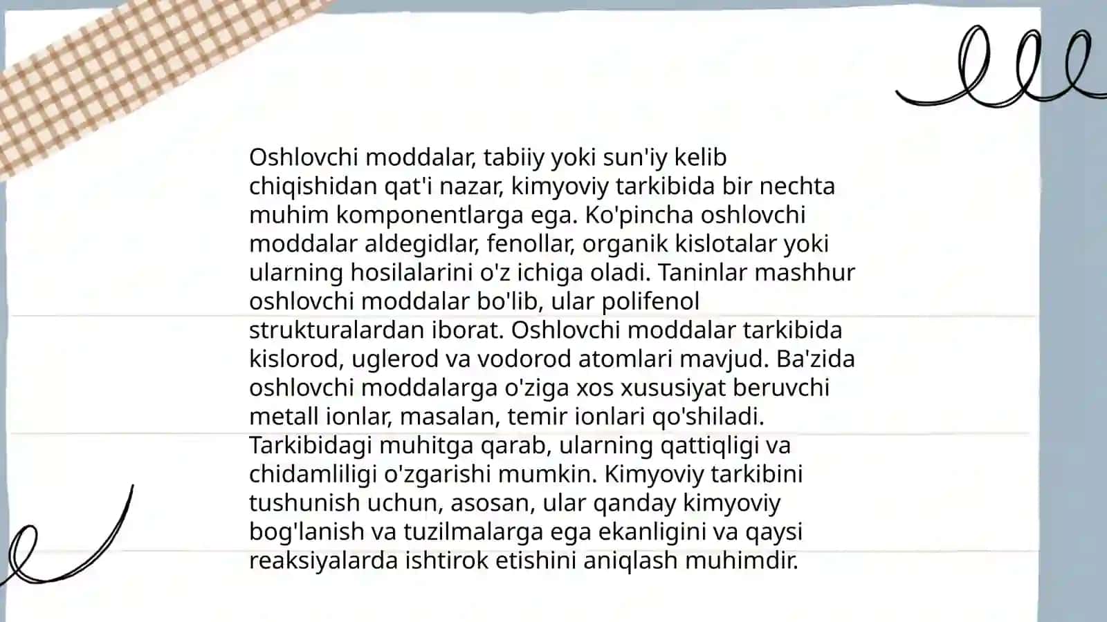 O'simlik oshlovchi moddalarning tasnifi 4