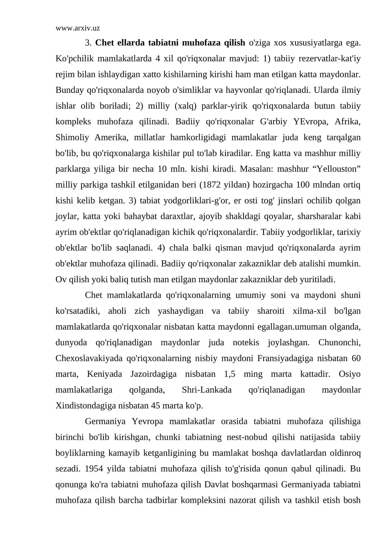 Xalqaro ekologik hamkorlikning shakllari 4