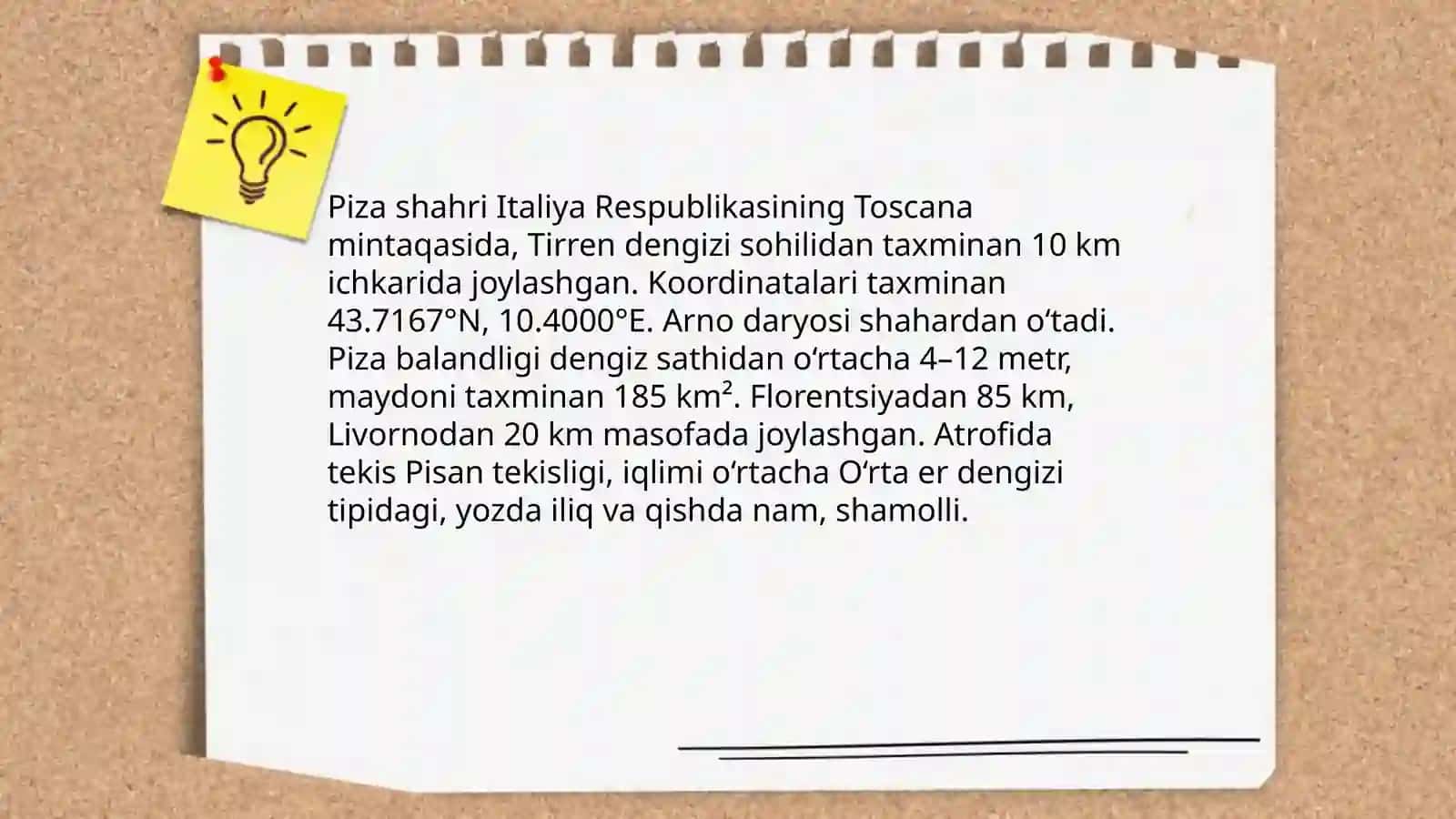Piza tadqiqotlari haqida umumiy malumotlar 4