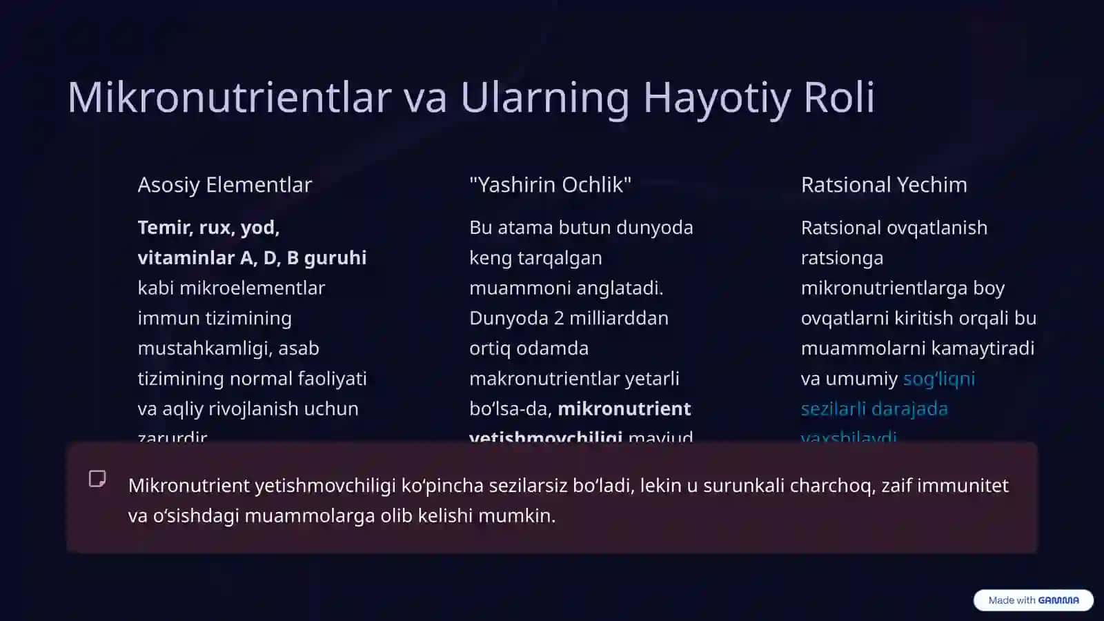 Ratsional Ovqatlanish: Oziq-ovqatning Ozuqaviy Yukining Inson Salomatligidagi Roli 4
