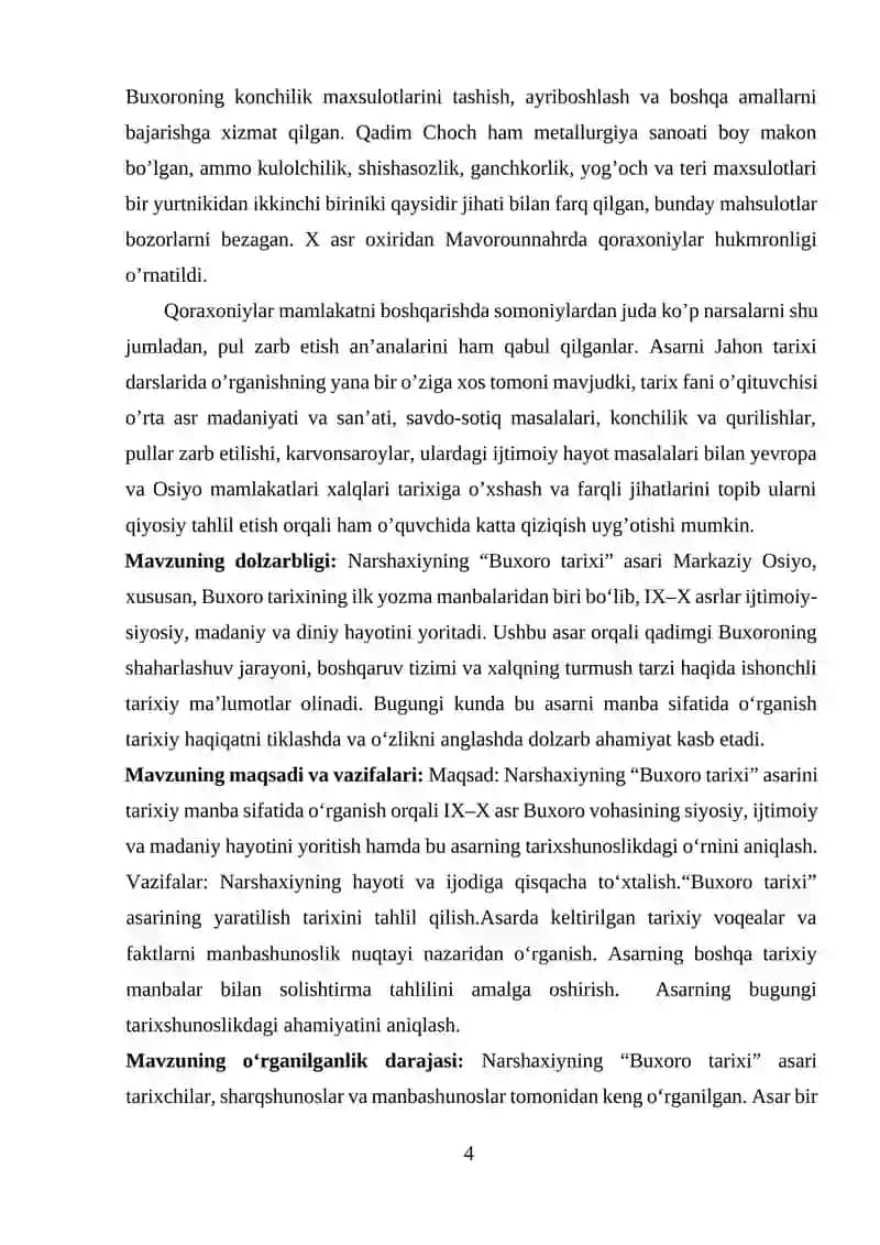 NARSHAXIYNING "BUXORO TARIXI" ASARI MANBA SIFATI 4