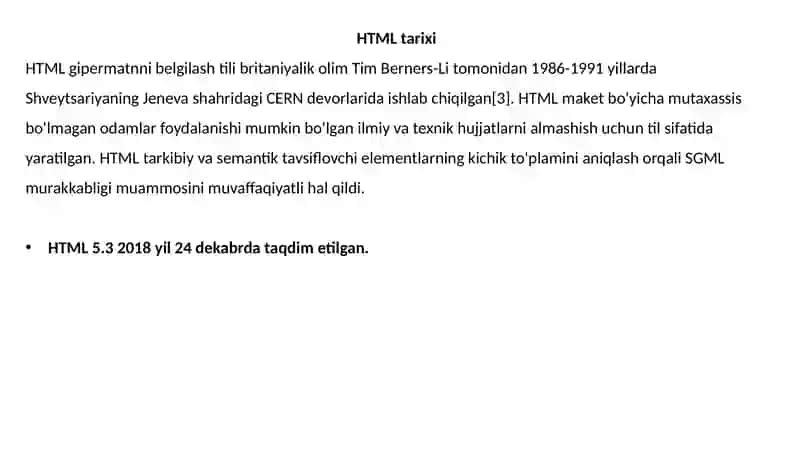 HTML tarkibi 4
