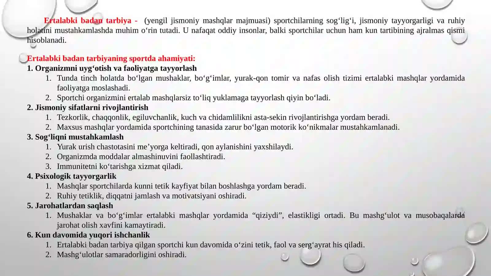 Sinfdan tashqari olib boriladigan jismoniy tarbiya ishlarigatavsif 4