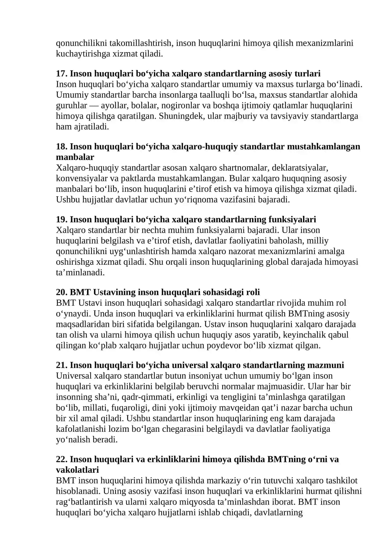 Inson huquqlari tushunchasining mazmuni va asosiy belgilari 4