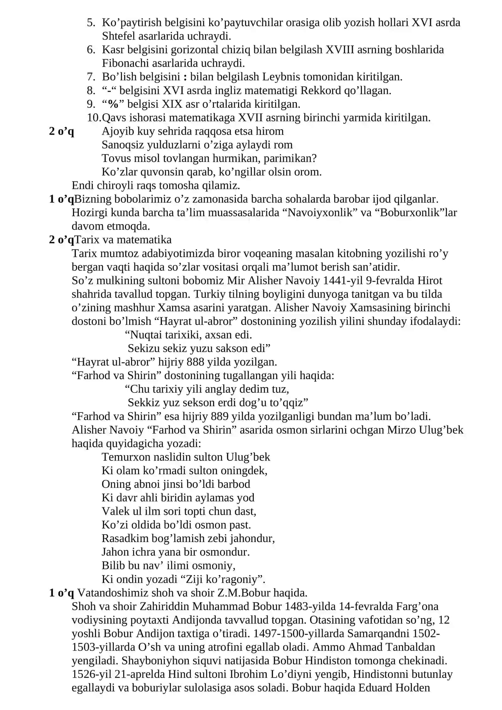 MATEMATIK KECHA 4