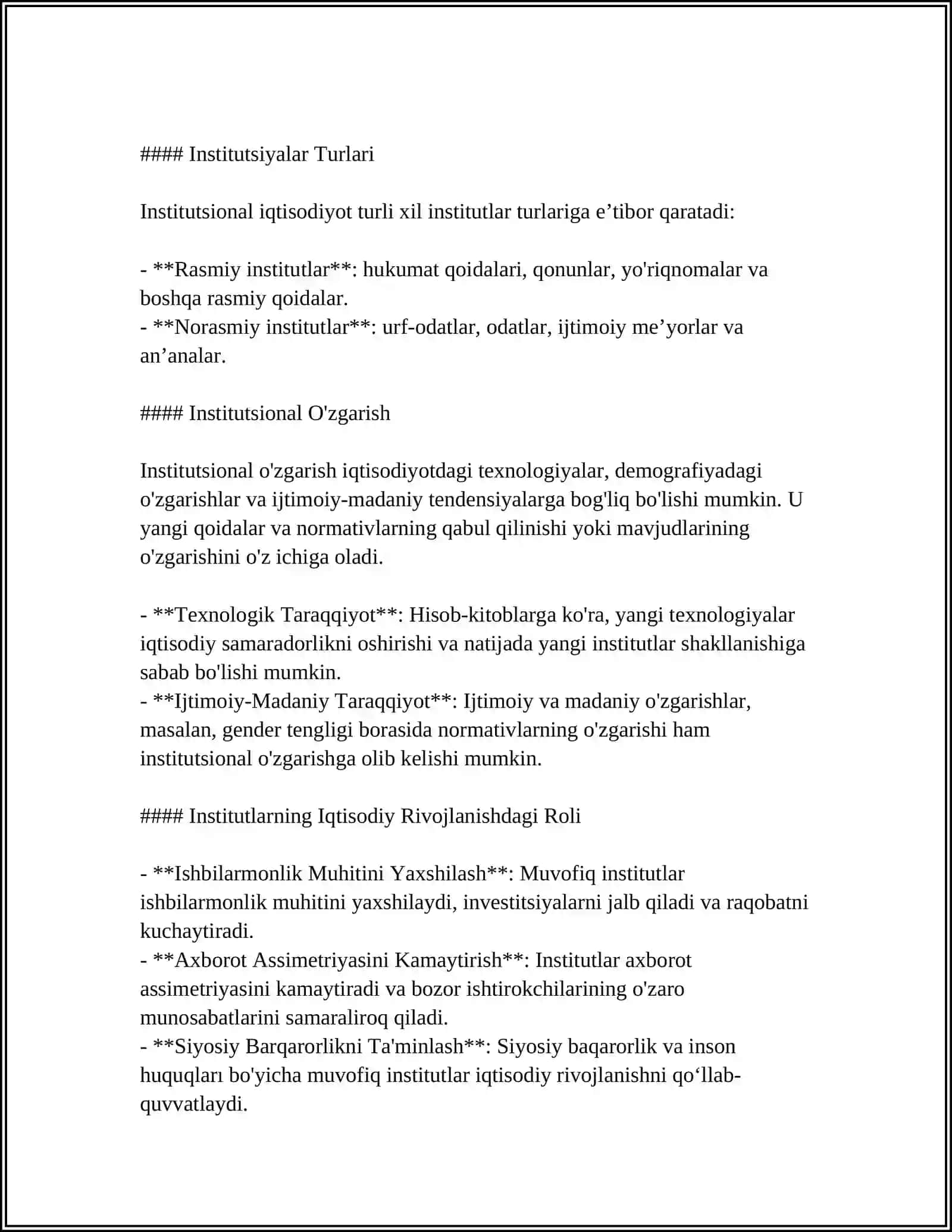 Institutsional Iqtisodiyotning Nazariy Asoslari 4