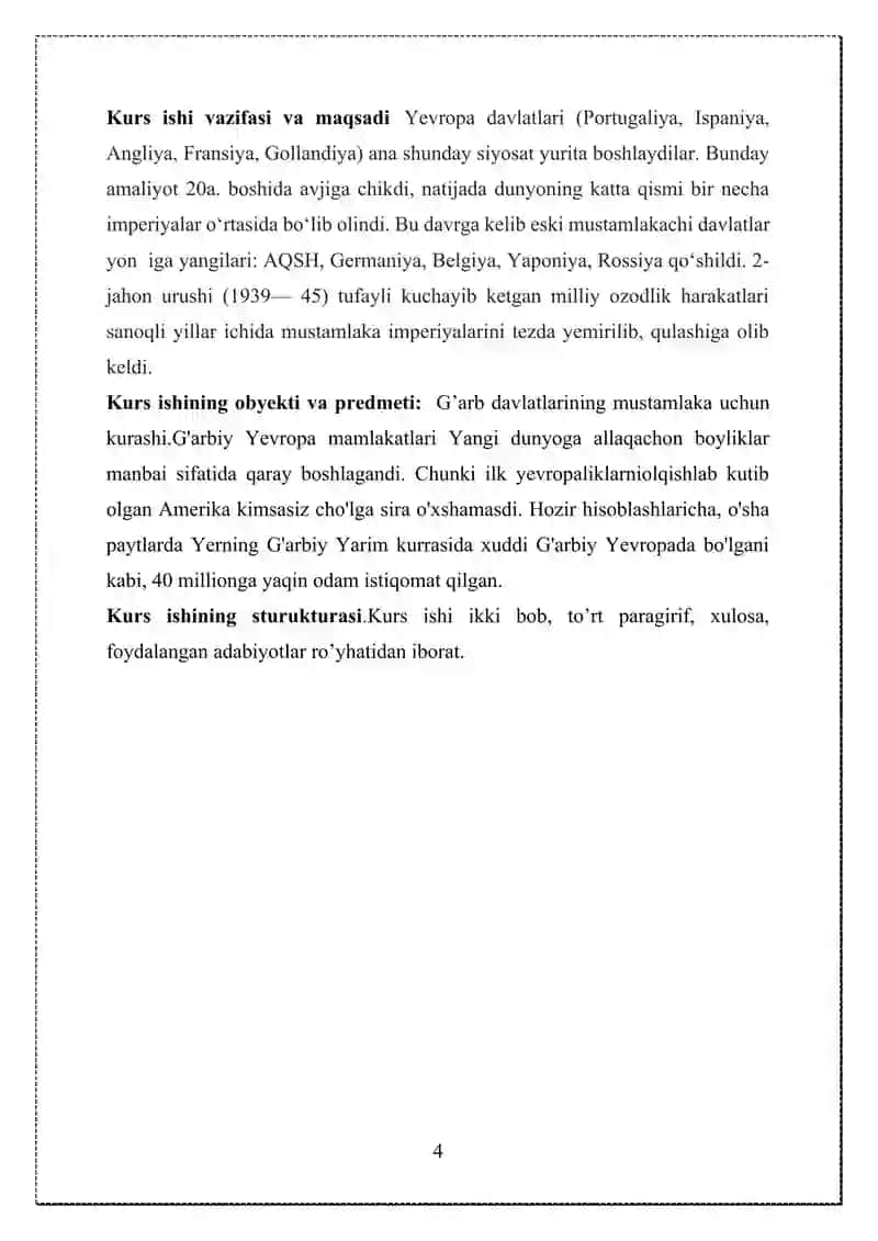 Yevropa davlatlarining mustamlakachilik uchun kurashi 4