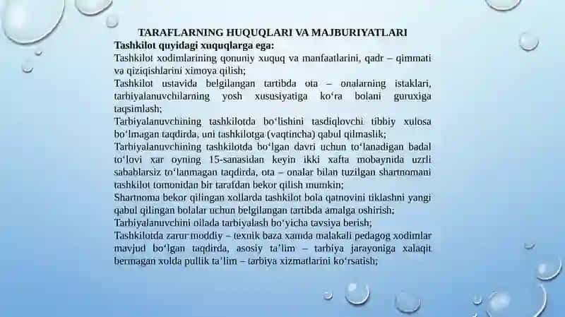 Bolani maktabga tayyorlashda oilanin go'rni 4