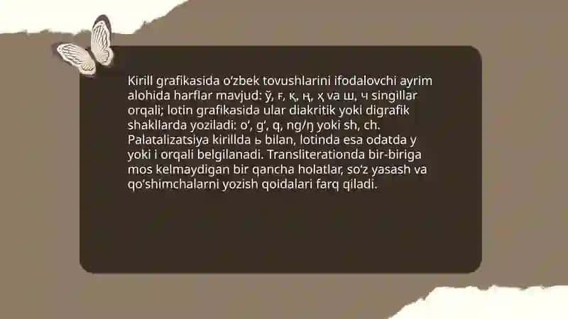 Grafika. Orfografiya va orfoepiya. Ona tili lugʻat 4