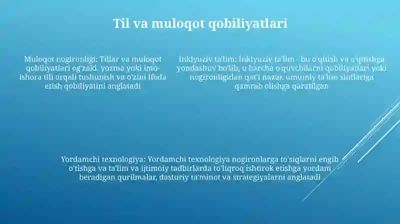 Alohida Yordamga Muhtoj Bolani Samarali Inkluziyasi UchunIchkiSharoitlar 4