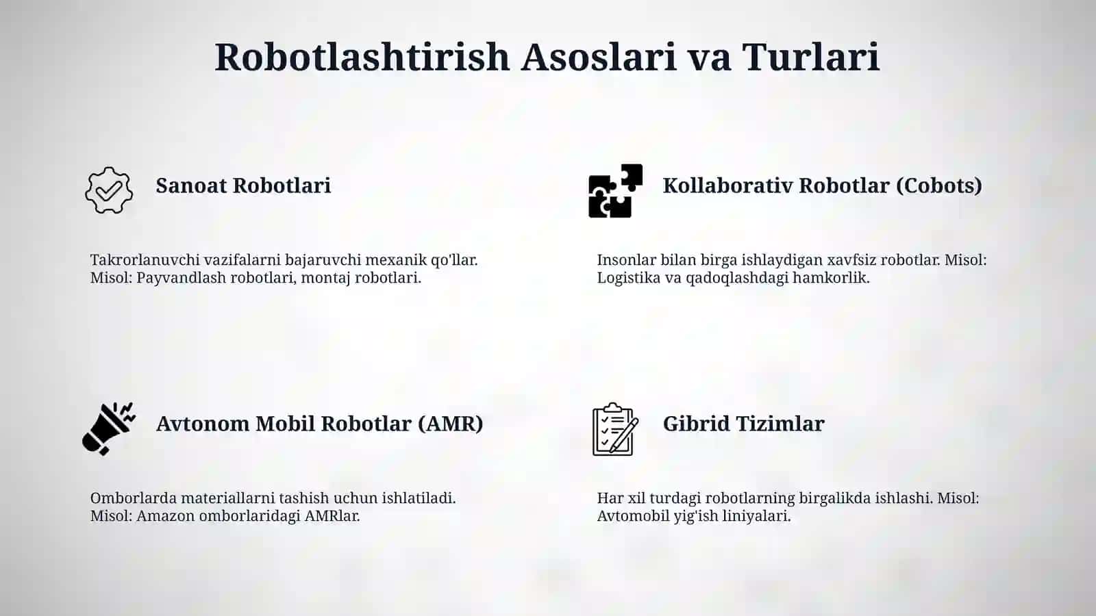 Robotlashtirilgan ishlab chiqarish liniyalari 4