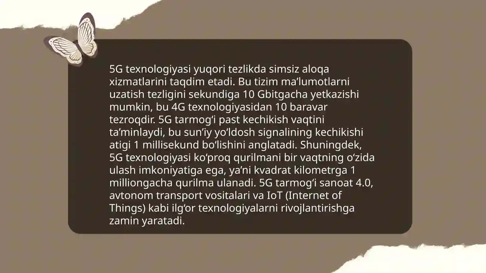 Qo'llaniladigan simsiz tarmoqlar texnologiyasi 4