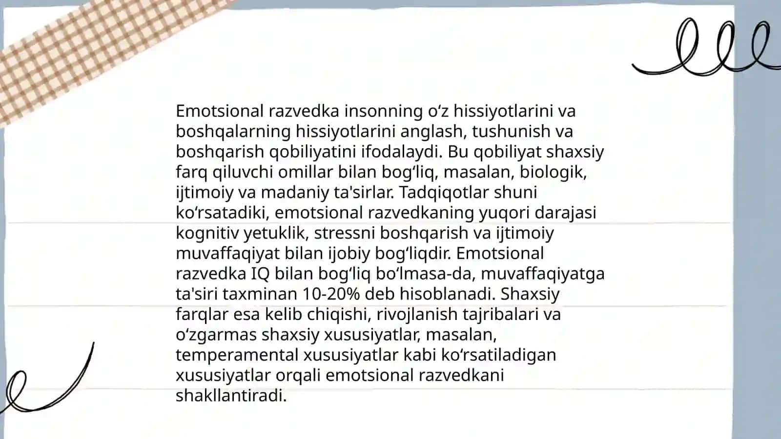Shaxs va individual farqlar: kognitiv emotsional va motivatsion jihatlar 4