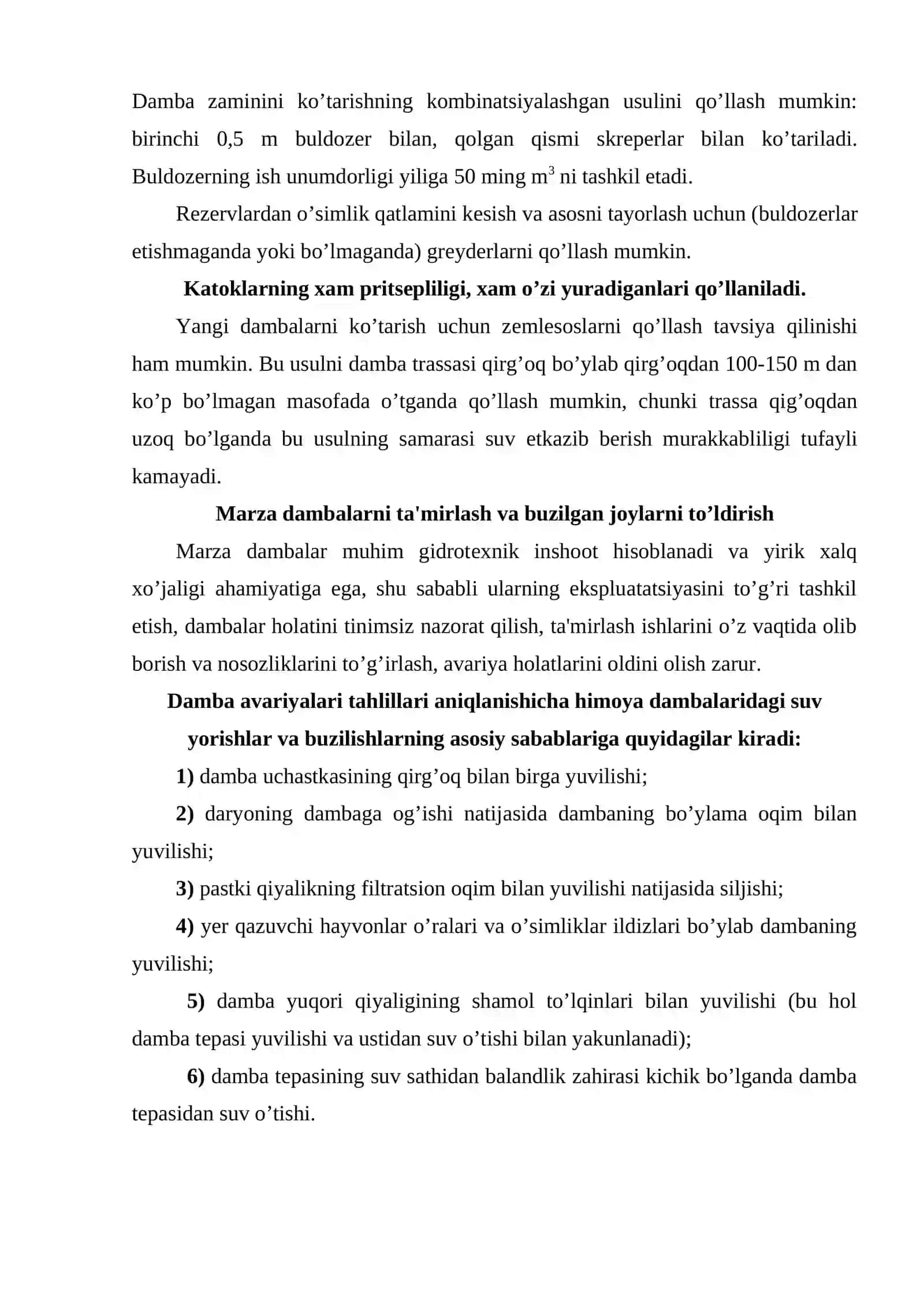 Marza dambalarni qurish va qurilish ishlarini mеxanizatsiyalashtirish 4