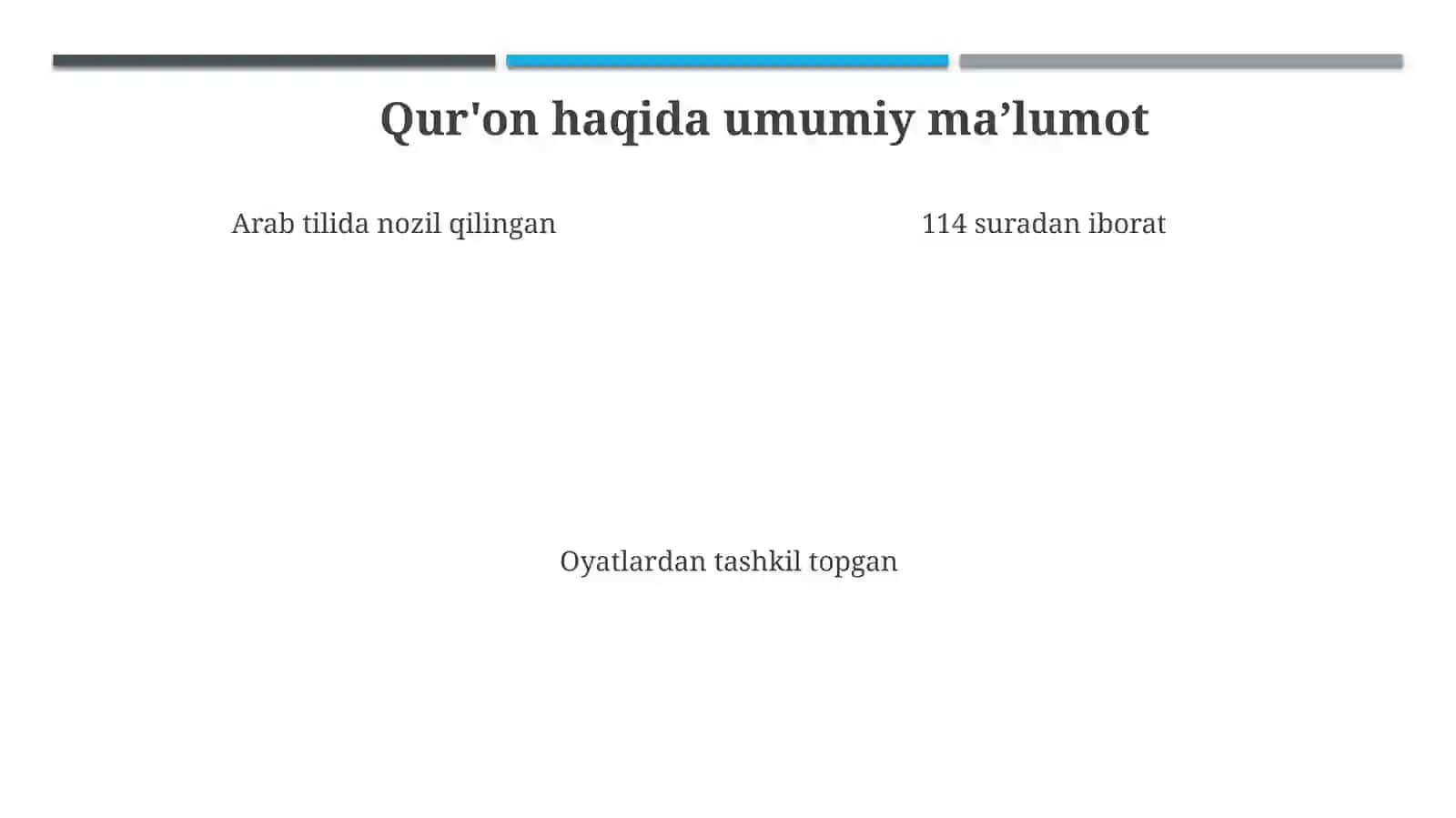 Qur'on islom dinining muqaddas kitobi 4