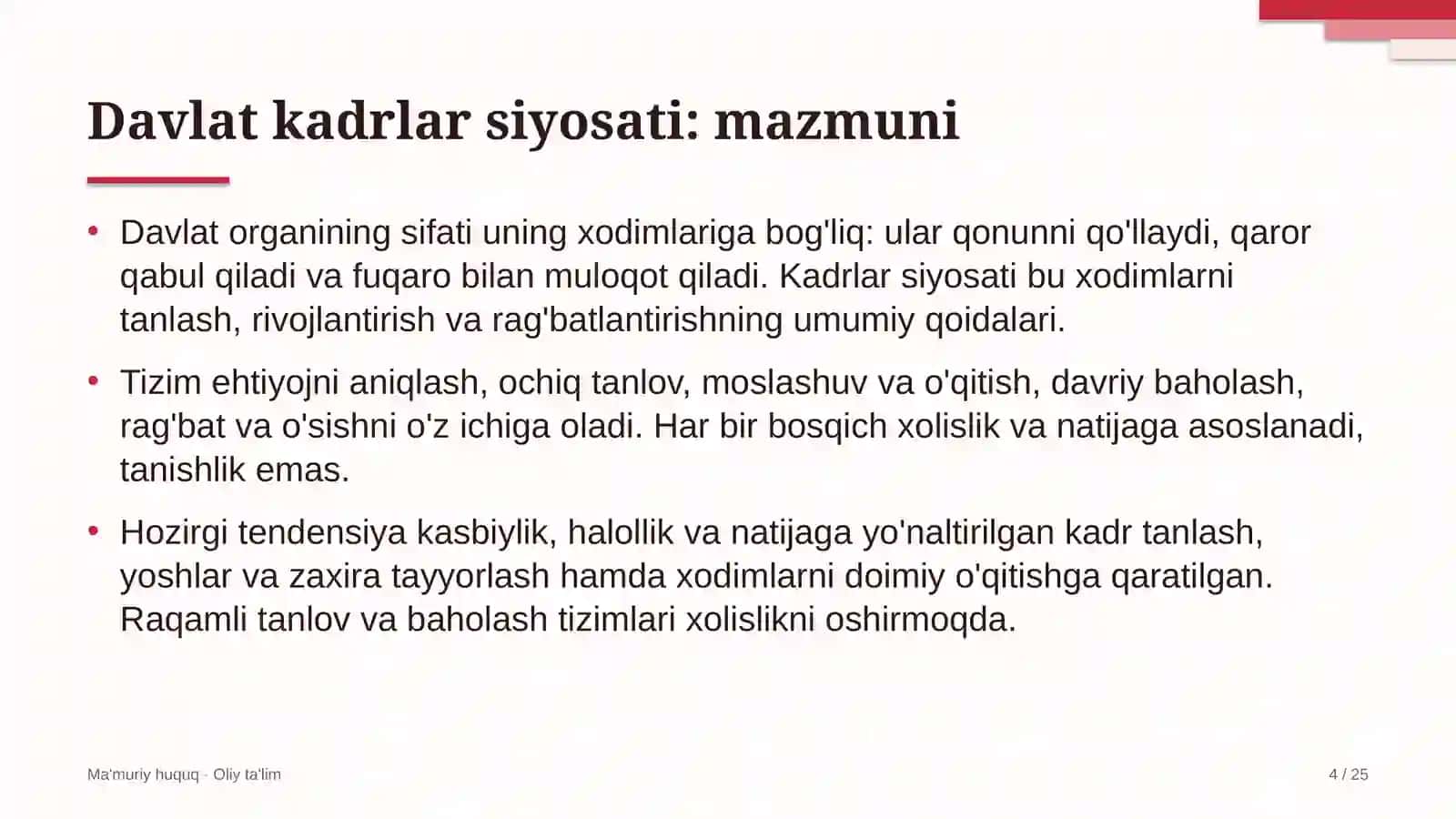 Antimonopol organlarda davlat kadrlar siyosati 4