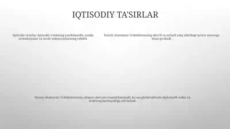 O’Zbekistonni Xalqaro Reytinglardagi Ko’Rsatkichlarini Ko’Tarishning Tarixiy Va Siyosiy Ahamiyati 4