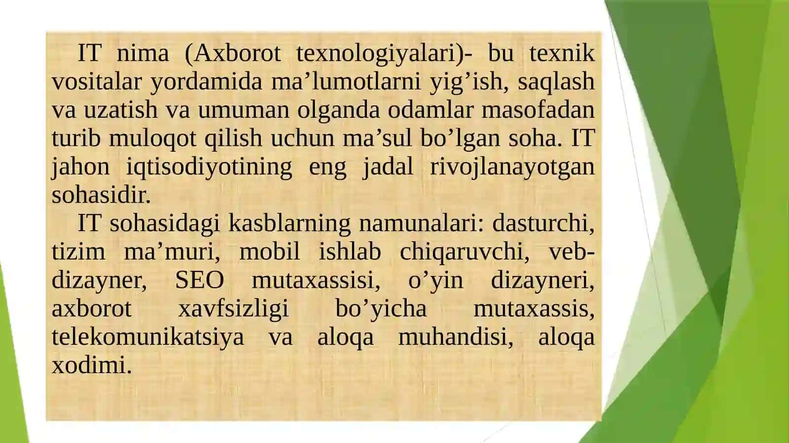 Raqamli iqtisodiyotda IT sektori, Raqamli Texnologiyalar, Raqamli Biznes 4