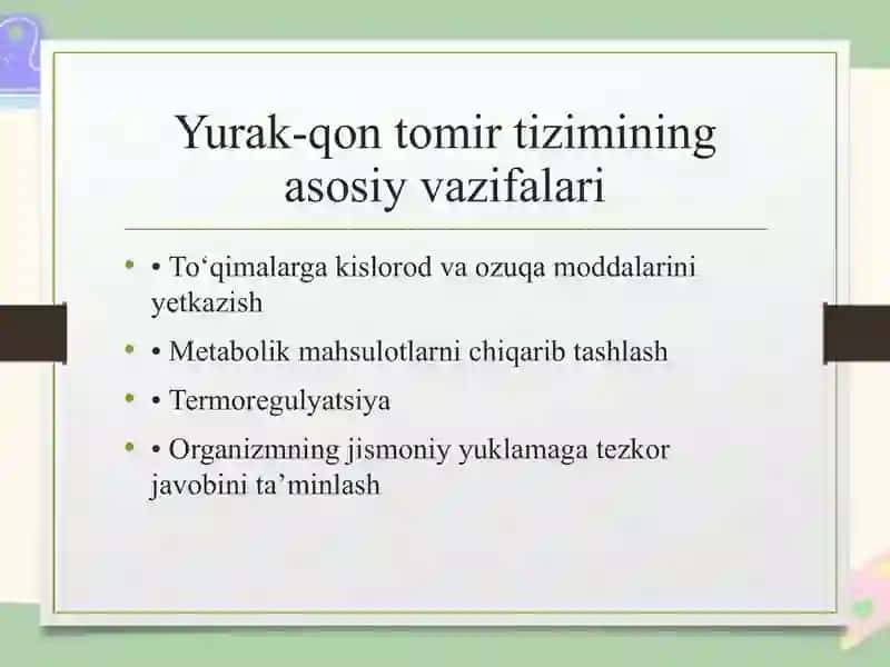 Turli sportchilarning yurak qon tomir tizimining o‘ziga xos xususiyatlar 4
