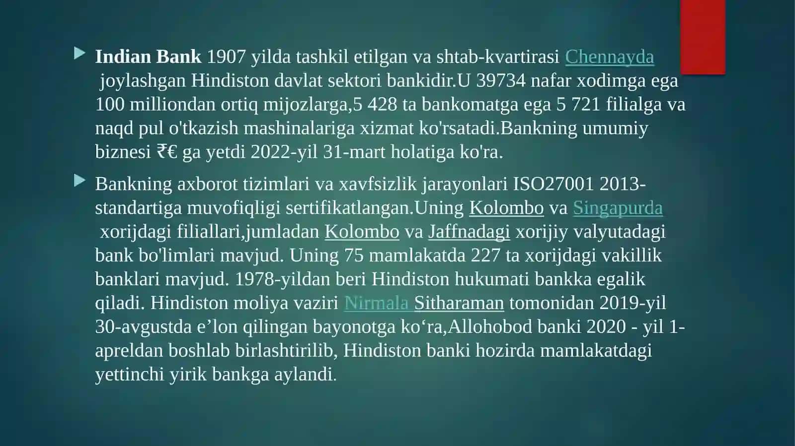 Hindiston Markaziy Banki. Pul va banklar 4