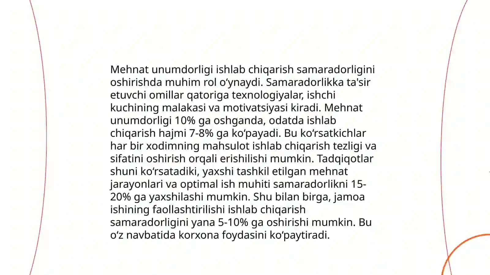 Ishlab chiqarishning iqtisodiy samaradorligi va uning koʻrsatkishlari 4