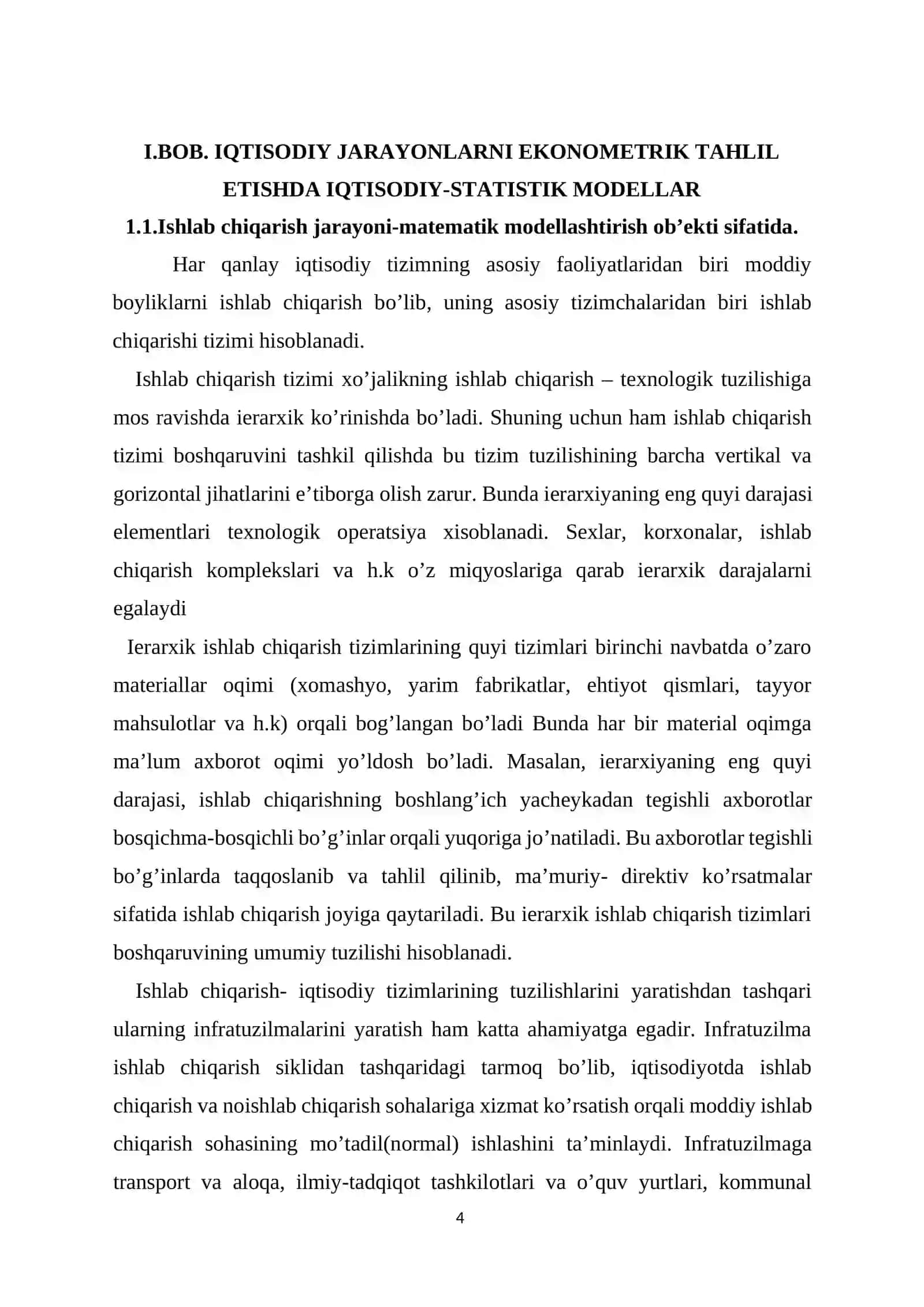 Iqtisodiy jarayonlarni ekonometrik tahlil etishda excel elektron protsessoridan foydalanish 4