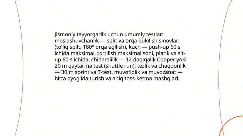 Badiiy gimnastikaga yo'naltirish va saralash 4