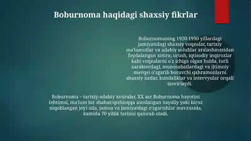 Boburnoma 4