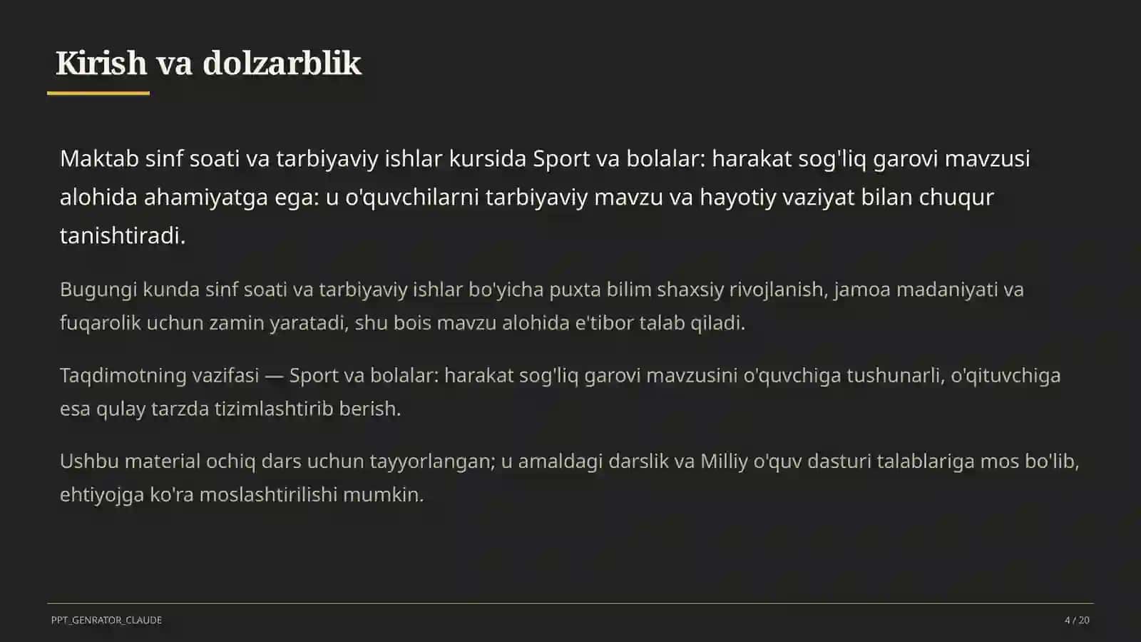 Sport va bolalar: harakat sog'liq garovi 4