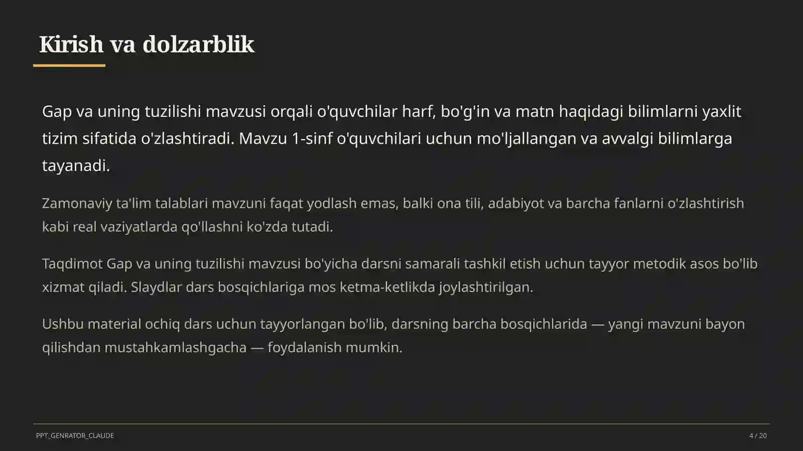 Gap va uning tuzilishi (1-sinf) 4