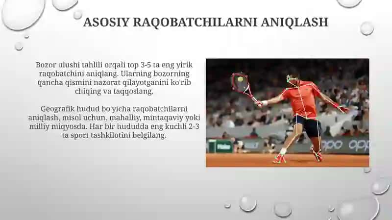 Raqobatchilar tahlili sport marketingida 4