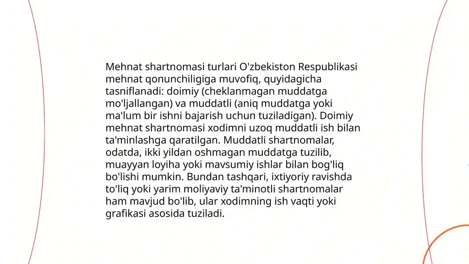 Mehnatga oid huquqiy munosabatlar va bioetika taʼlimoti 4