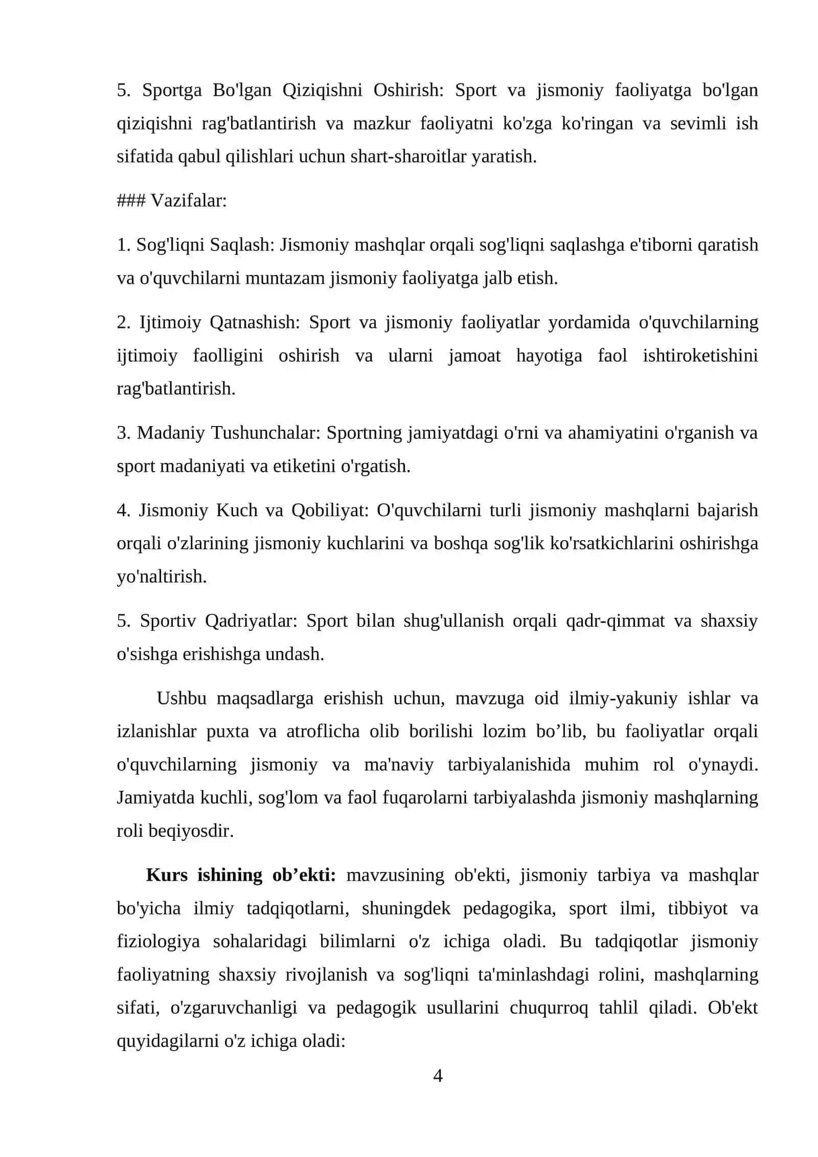 Jismoniy mashqlar Jismoniy tarbiyaning asosiy vositasi sifatida 4